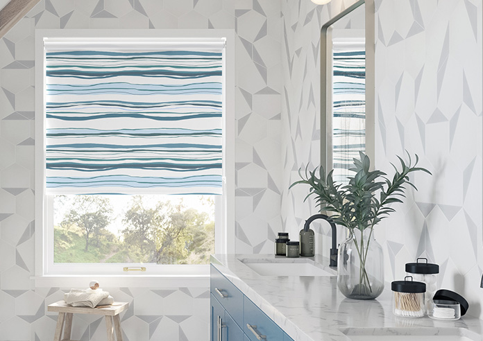 Seaside Waves, Blue - Twist&Fit Roller Blind - Image 3